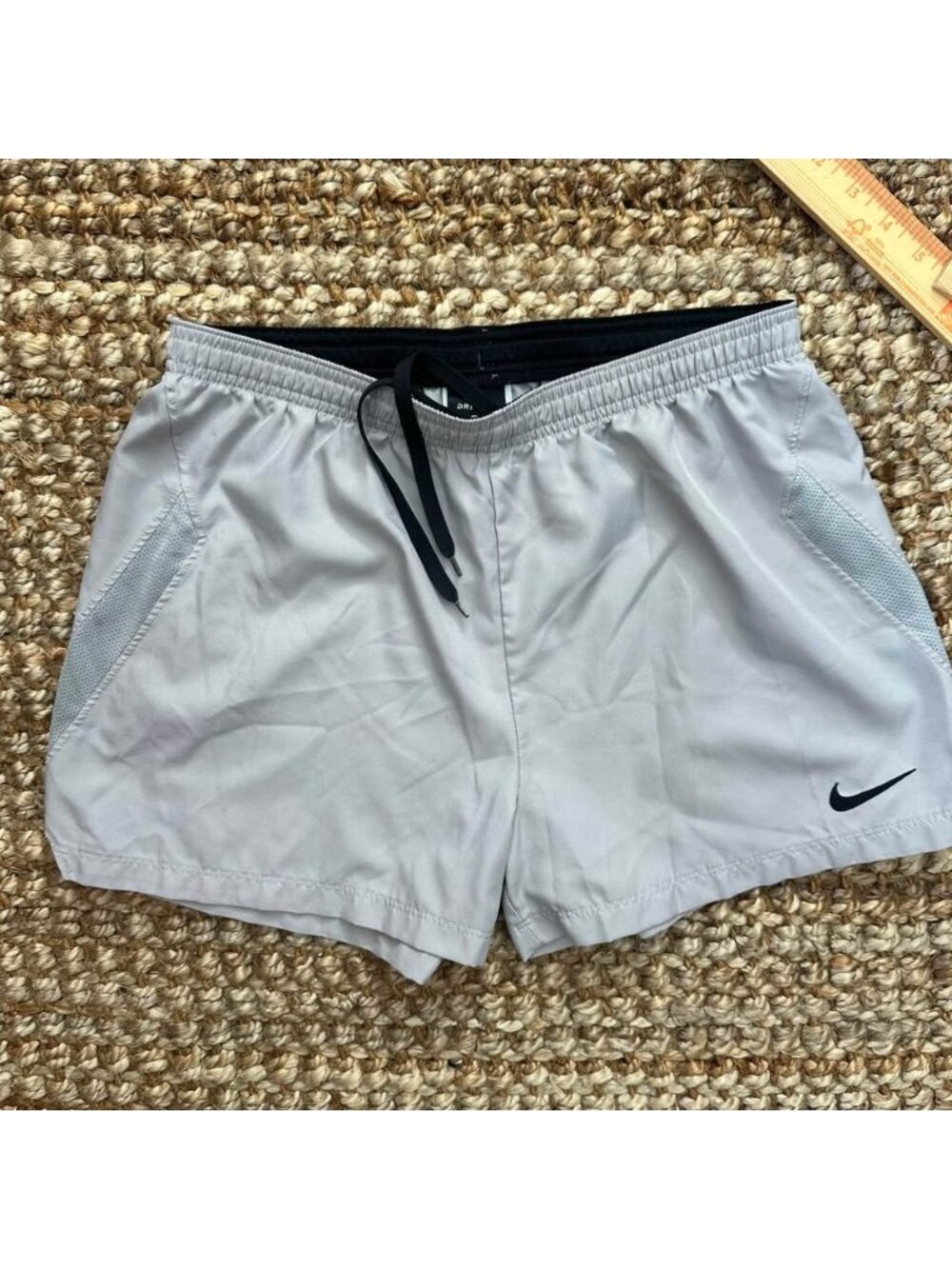 Nike Woven Laser IV Womens Shorts (Small) AJ1266-057 Grey